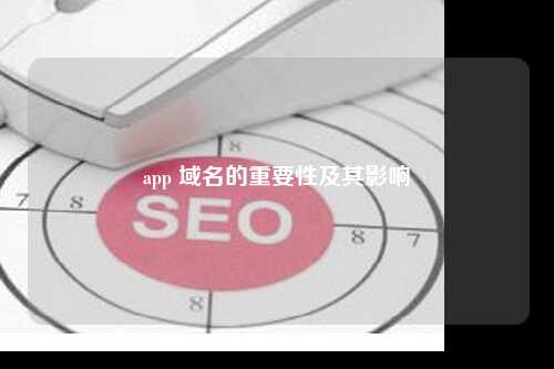 app 域名的重要性及其影响