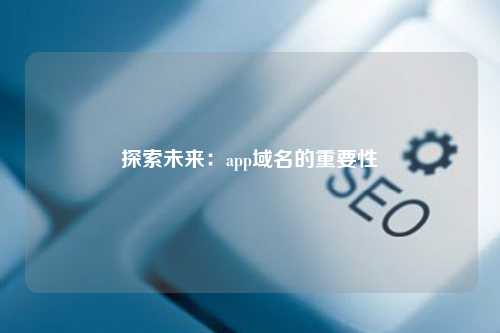 探索未来：app域名的重要性